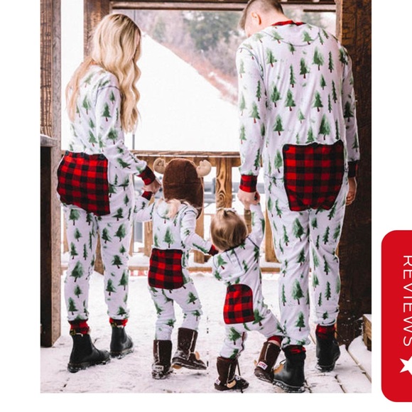 4 LAZY ONE EVERGREEN PLAID FLAPJACKS,Set of 4 adult onesies and one dog onesie! - Picture 3 of 12